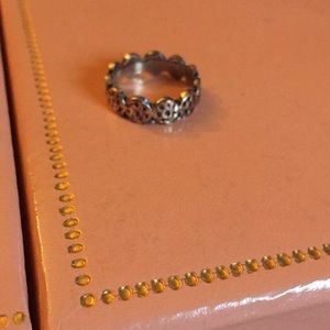 Decorative silver ring